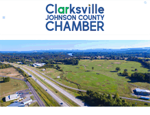 Tablet Screenshot of clarksvillearchamber.com